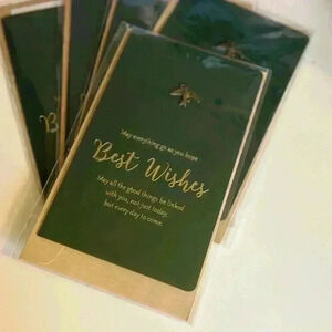 5* Xmas/New year Best Wishes Vintage Style Greeting Cards